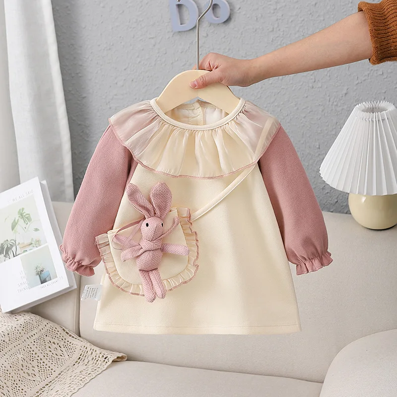 Baby Spring Outfit A-line Children Costume Girls Dress Infant Casual Kids Clothes with Rabbit Bag 0-4Y
Baby Spring Outfit A-line Children Costume Girls Dress Infant Casual Kids Clothes with Rabbit Bag 0-4Y