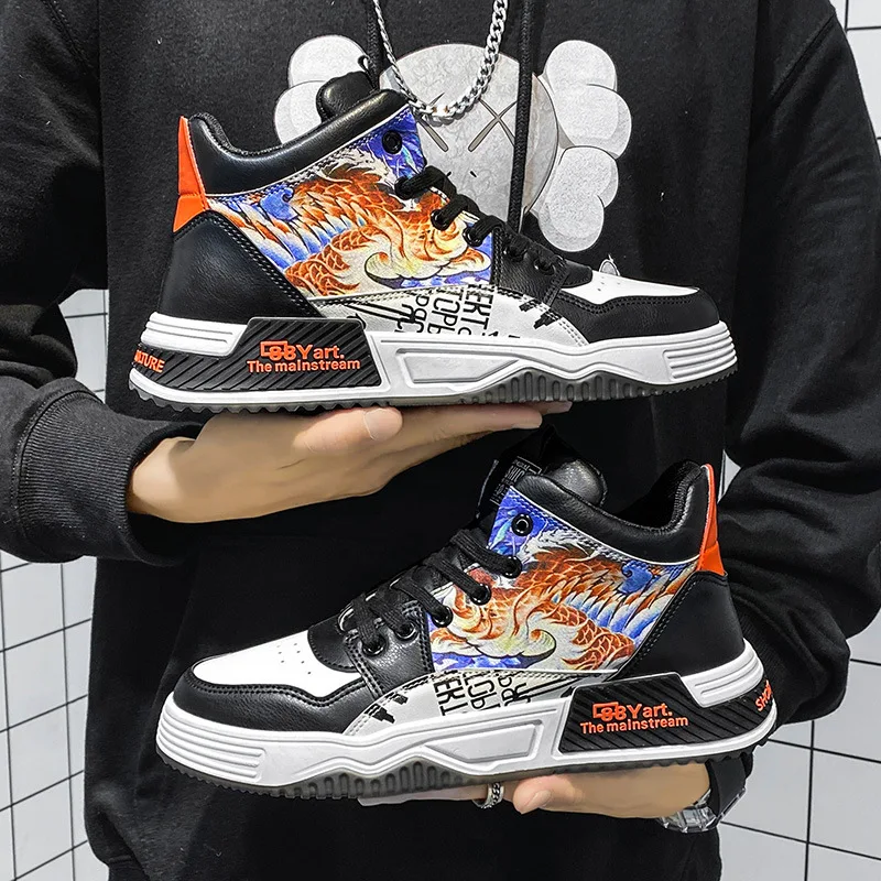 2021 Autumn and Winter New Men's High-top National Tide Fashion Trend Casual Board Shoes Thick-soled Wear-resistant Sports Shoes
2021 Autumn and Winter New Men's High-top National Tide Fashion Trend Casual Board Shoes Thick-soled Wear-resistant Sports Shoes
