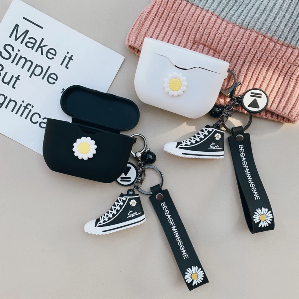 Korean Earphone Cover for Sony WF-1000XM3 Case Wireless Bluetooth Headphone Protect Silicone Case Daisy Flower Keychain Decor
Korean Earphone Cover for Sony WF-1000XM3 Case Wireless Bluetooth Headphone Protect Silicone Case Daisy Flower Keychain Decor