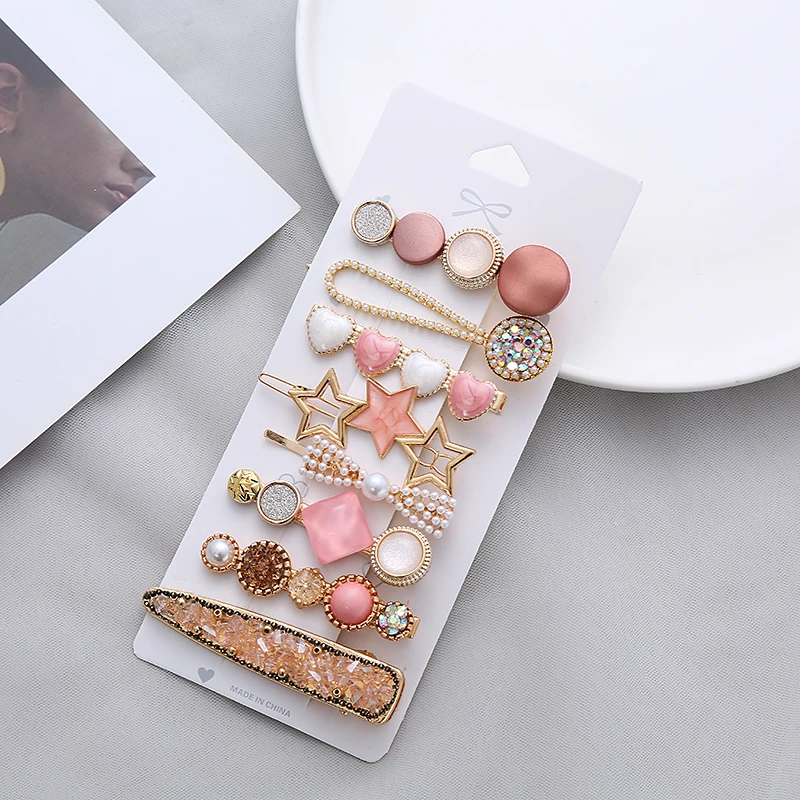 8-piece set of falling cherry net red hairpin ins Korean girl side clip clip super fairy clip headdress bangs top clip hairpin 
8-piece set of falling cherry net red hairpin ins Korean girl side clip clip super fairy clip headdress bangs top clip hairpin