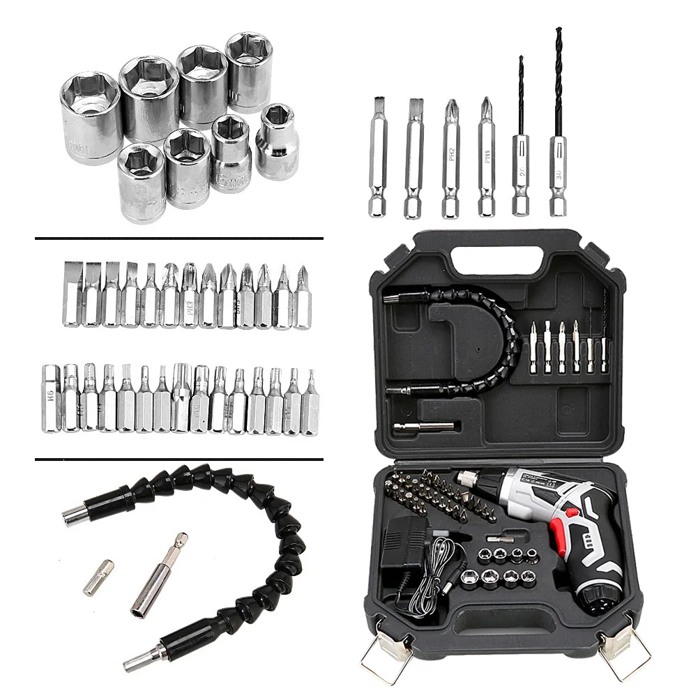 Multi-functional Electric Screwdriver Household Handheld Cordless Rechargeable Drill Power Tools with Light DIY Power Tools
Multi-functional Electric Screwdriver Household Handheld Cordless Rechargeable Drill Power Tools with Light DIY Power Tools