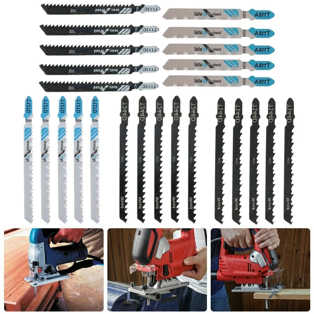 25pcs Jig Saw Blade Jigsaw Blades Set Metal Wood Assorted Blades Woodworking T144D/T244D/T127D/T111C/T118A
25pcs Jig Saw Blade Jigsaw Blades Set Metal Wood Assorted Blades Woodworking T144D/T244D/T127D/T111C/T118A