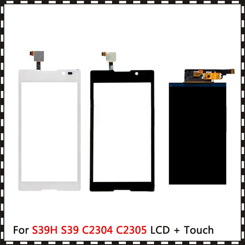 Новый высококачественный 5 0 дюйма для Sony Xperia C Dual S39H S39 C2304 C2305 ЖК дисплей с цифровым