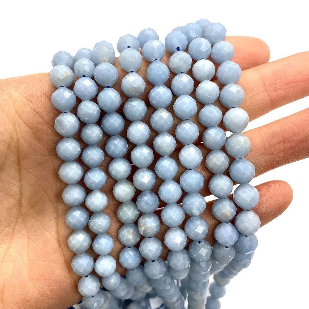 Natural Stone Blue Sky Stone Bracelet Beads 6mm Faceted Round Beads for Fashion Making DIY Charm Necklace Earrings Accessories
Natural Stone Blue Sky Stone Bracelet Beads 6mm Faceted Round Beads for Fashion Making DIY Charm Necklace Earrings Accessories