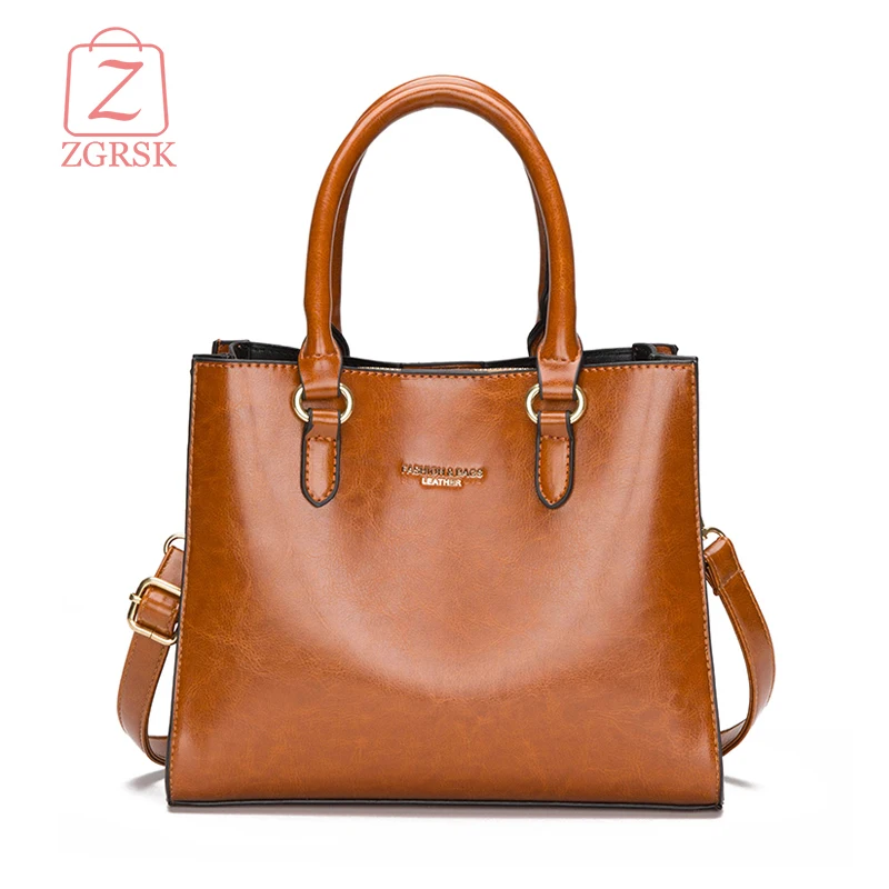 High Quality PU Leather Women Handbags Fashion Oil Wax Ladies Messenger Bags Designer Female Tote Bag For Women Top Handle Bags
High Quality PU Leather Women Handbags Fashion Oil Wax Ladies Messenger Bags Designer Female Tote Bag For Women Top Handle Bags