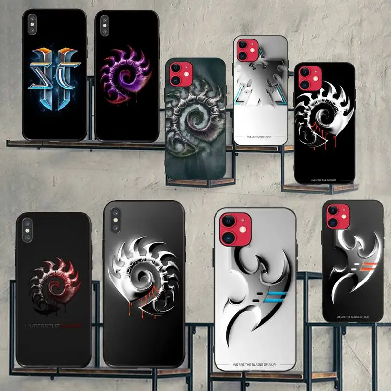 Чехол для телефона с логотипом Blizzard Art мягкий черный чехол iPhone 11 pro XS MAX 8 7 6 6S Plus X 5S SE