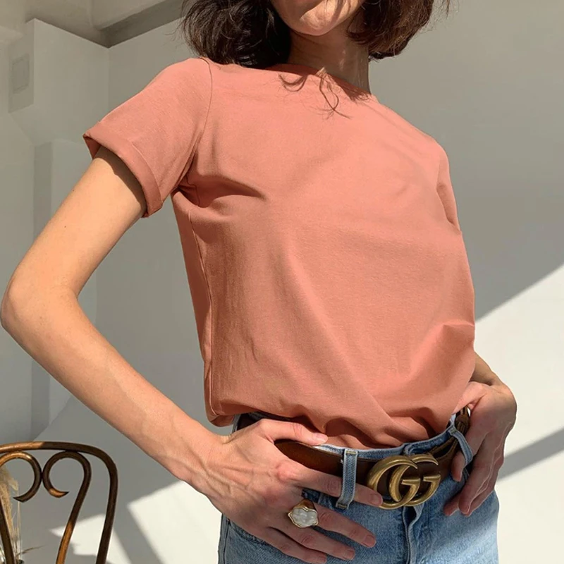 New Oversized T-shirt Solid Casual Loose t shirt for women Cotton T Shirt Harajuku Simplicity Summer Korean O Neck Female Tops
New Oversized T-shirt Solid Casual Loose t shirt for women Cotton T Shirt Harajuku Simplicity Summer Korean O Neck Female Tops
