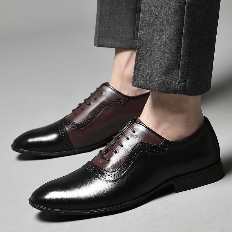 genuine Leather Men dress sheos Vintage Italian Design Men Business cow Leather Shoes lace up Oxfords wedding Shoes For Men
genuine Leather Men dress sheos Vintage Italian Design Men Business cow Leather Shoes lace up Oxfords wedding Shoes For Men