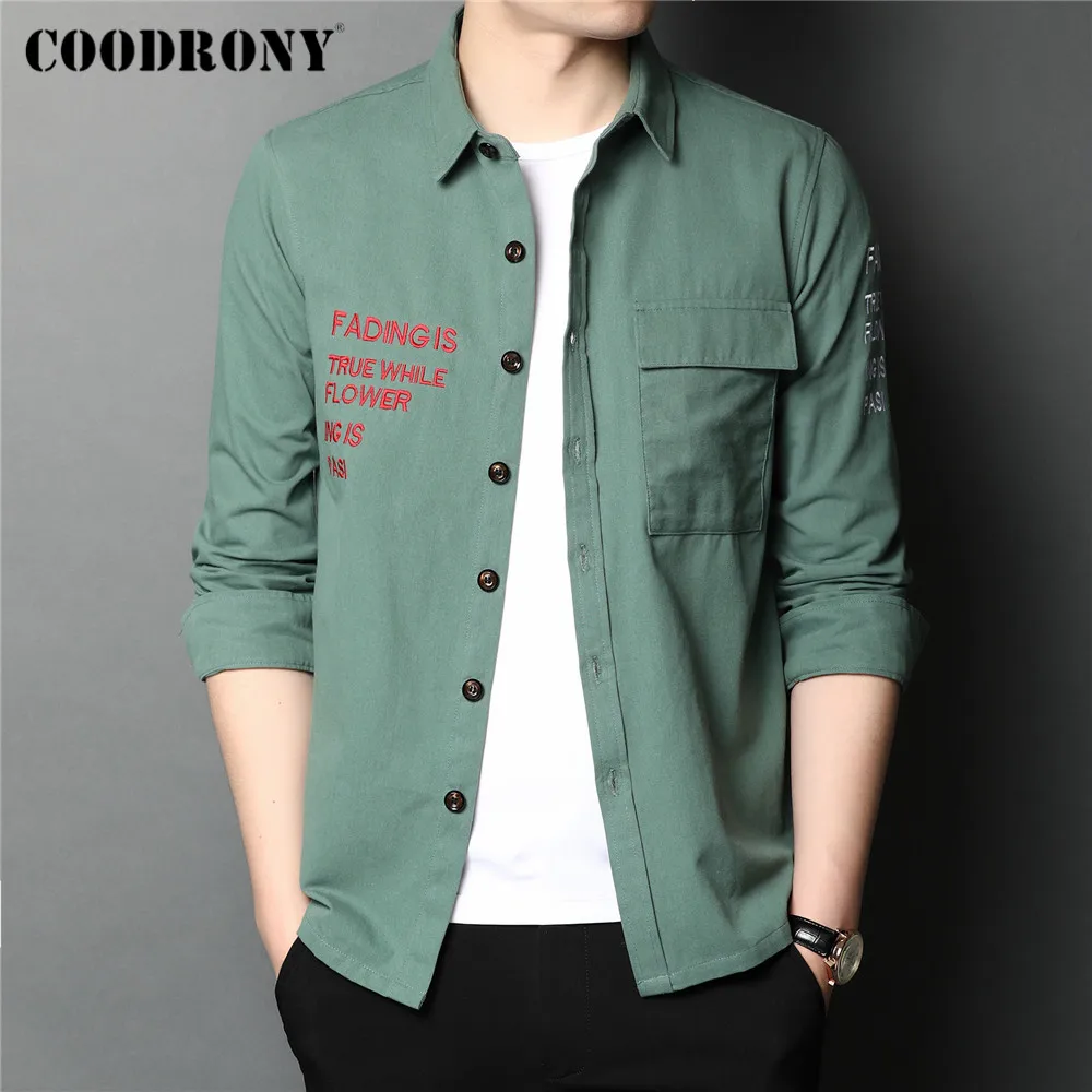 100% Cotton Streetwear Fashion Big Pocket Long Sleeve Casual Shirt Men COODRONY Brand Spring Autumn New Arrival Clothing C6134
100% Cotton Streetwear Fashion Big Pocket Long Sleeve Casual Shirt Men COODRONY Brand Spring Autumn New Arrival Clothing C6134