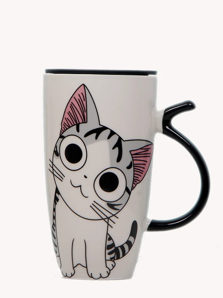 600ml Cute Cat Ceramics Coffee Mug With Lid Spoon Cup Brush Large Capacity Animal Drinkware Tea Cartoon Novelty Milk
600ml Cute Cat Ceramics Coffee Mug With Lid Spoon Cup Brush Large Capacity Animal Drinkware Tea Cartoon Novelty Milk