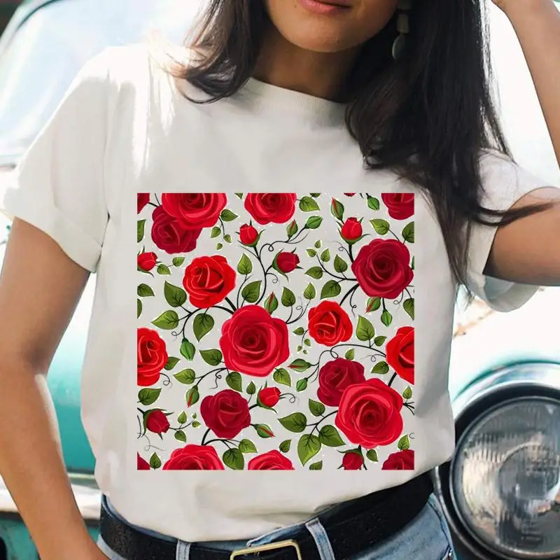 Women T-shirts Flower New Cute Style Ladies Trend Female Graphic Short Sleeve Cartoon Fashion Tee T Top Shirt Print T-Shirt
Women T-shirts Flower New Cute Style Ladies Trend Female Graphic Short Sleeve Cartoon Fashion Tee T Top Shirt Print T-Shirt