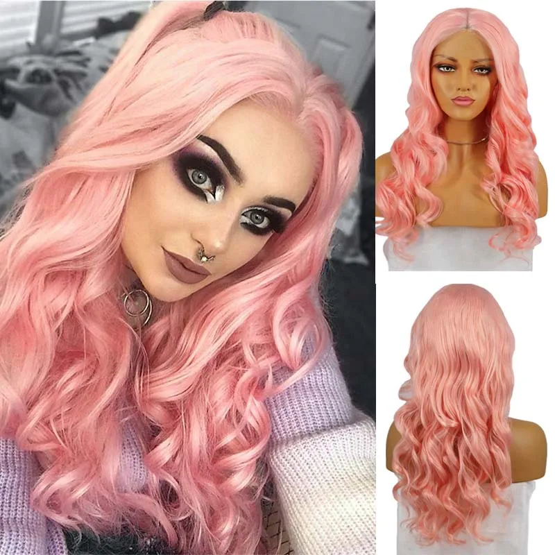 AIMEYAP Long Loose Wave Pink Synthetic Lace Front Wig Middle Part for Women Pre Plucked Half Hand Tied Natural Lace Wigs Parting
AIMEYAP Long Loose Wave Pink Synthetic Lace Front Wig Middle Part for Women Pre Plucked Half Hand Tied Natural Lace Wigs Parting