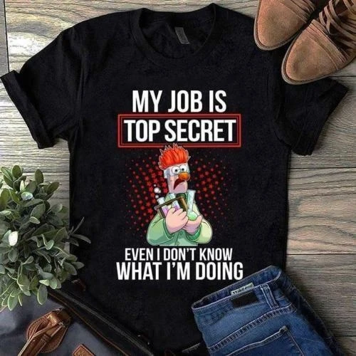 Beaker (Muppet) My Job Is Top Secret Men Black Tshirt S-6Xl
Beaker (Muppet) My Job Is Top Secret Men Black Tshirt S-6Xl