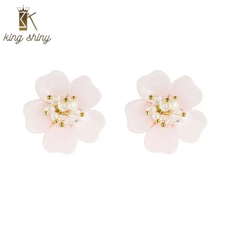 Elegant Korean Acrylic Flower Stud Earrings for Woman Vintage Simulated Pearl Crystal Beaded Statement Earrings Girl Ear Jewelry
Elegant Korean Acrylic Flower Stud Earrings for Woman Vintage Simulated Pearl Crystal Beaded Statement Earrings Girl Ear Jewelry