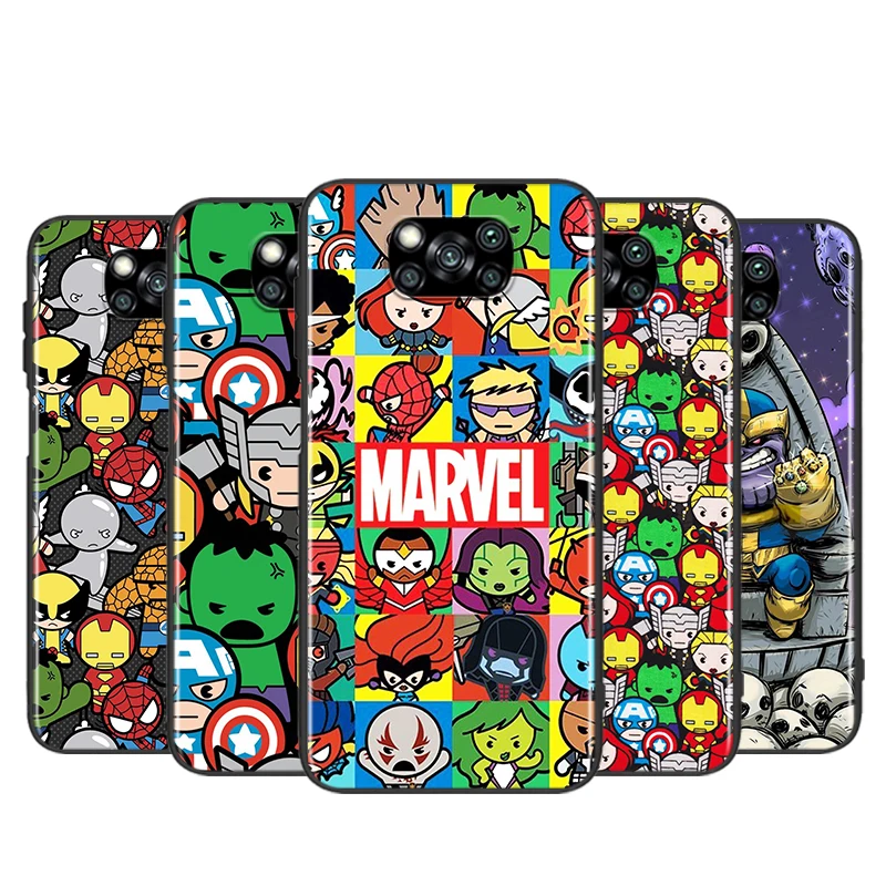 Marvel Avengers Hero cute For Xiaomi Poco X3 NFC F3 GT X2 M3 M2 5G Pro Mi A3 Lite 9SE CC9 Soft Black Phone Case Shell 
Marvel Avengers Hero cute For Xiaomi Poco X3 NFC F3 GT X2 M3 M2 5G Pro Mi A3 Lite 9SE CC9 Soft Black Phone Case Shell