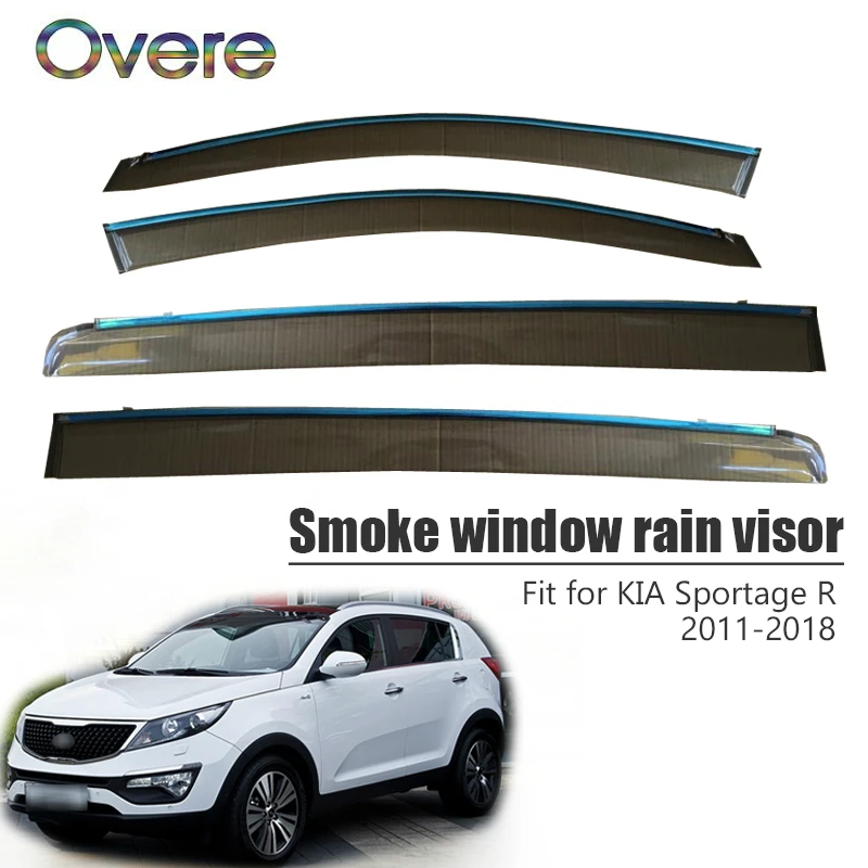 Overe 4Pcs/1Set Smoke Window Rain Visor For Kia Sportage R 2011 2012 2013 2014 2015 2016 2017 Awnings Shelters Accessories
Overe 4Pcs/1Set Smoke Window Rain Visor For Kia Sportage R 2011 2012 2013 2014 2015 2016 2017 Awnings Shelters Accessories