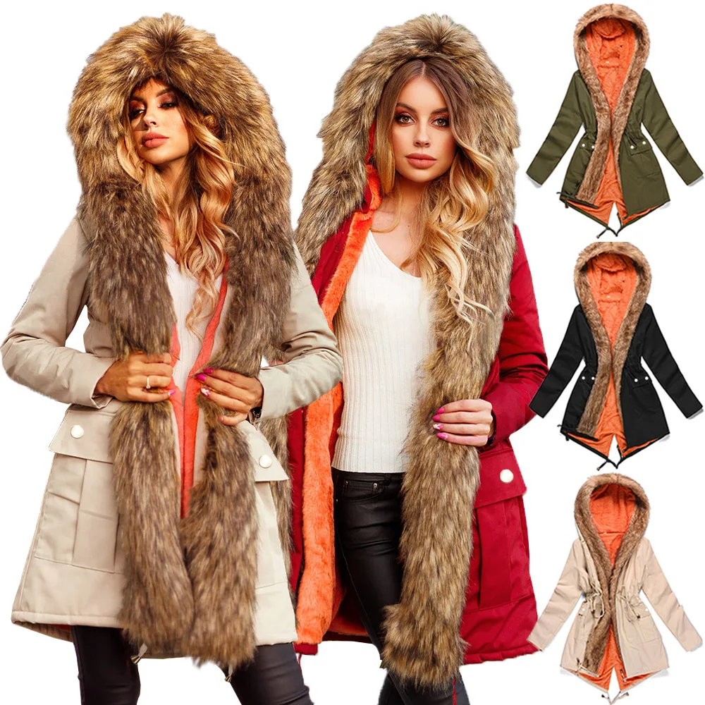 2020 Winter Women's Clothing Coat Thickened Lamb Wool Liner Cotton-Padded Jacket Hooded Windbreaker Mid-Length
2020 Winter Women's Clothing Coat Thickened Lamb Wool Liner Cotton-Padded Jacket Hooded Windbreaker Mid-Length