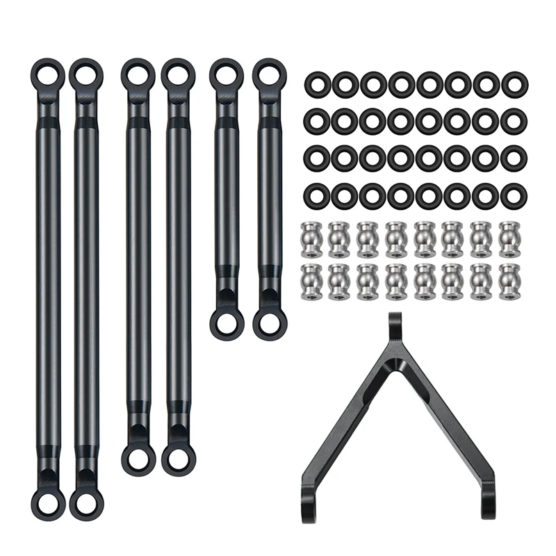 for Axial SCX24 90081 1/24 RC Crawler Car Metal Pull Rod Link Linkage Tie Rod Kit Upgrade Parts Accessories 
for Axial SCX24 90081 1/24 RC Crawler Car Metal Pull Rod Link Linkage Tie Rod Kit Upgrade Parts Accessories