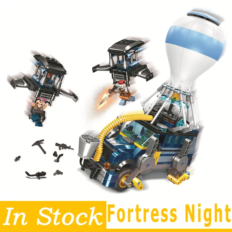 Fortress Night air bus blocks игрушки автомобильные мини наборы подвижные строительные блоки
