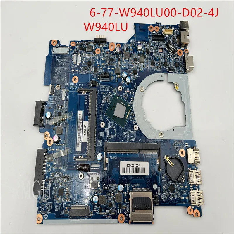 motherboard FOR W940LU notebook 6-77-W940LU00-D02-4J 6-71-W94L0-D02 SR2KP N3160 100% test OK
motherboard FOR W940LU notebook 6-77-W940LU00-D02-4J 6-71-W94L0-D02 SR2KP N3160 100% test OK