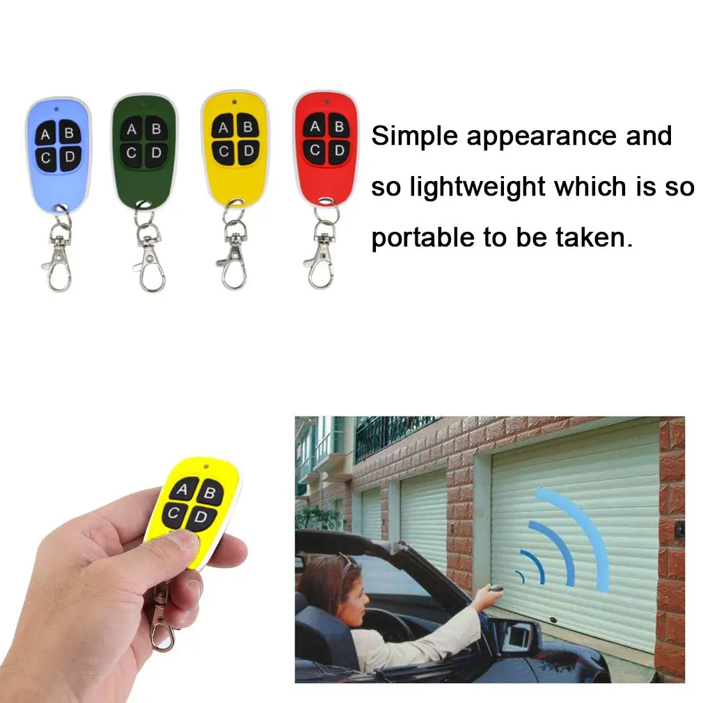 Garage Door Remote Control 433MHz 4 Keys Copy Universal Remote Control Cloning electric gate Remote Controller Duplicator Key
Garage Door Remote Control 433MHz 4 Keys Copy Universal Remote Control Cloning electric gate Remote Controller Duplicator Key