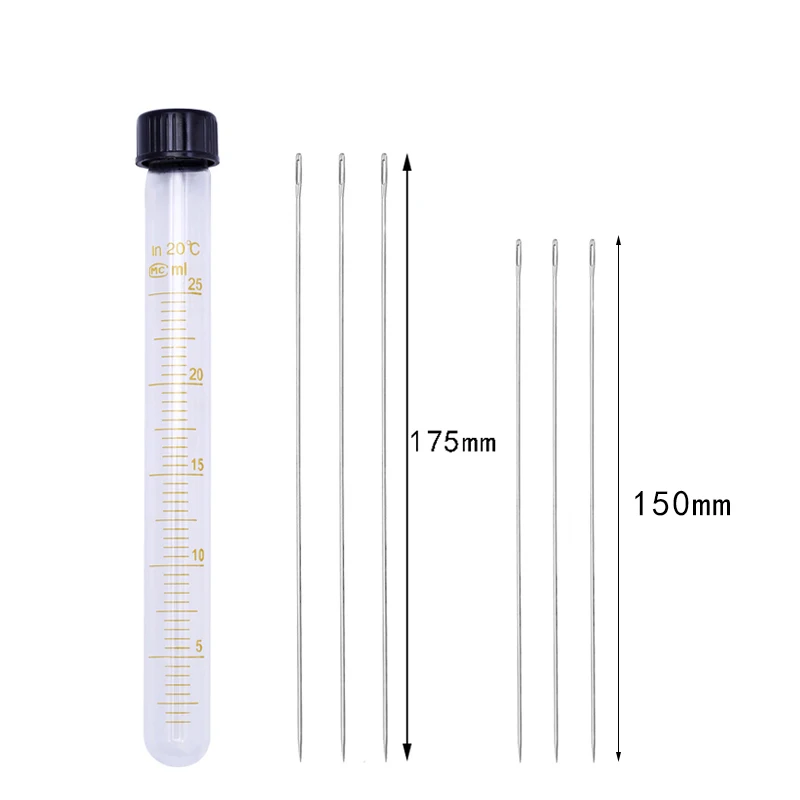 LMDZ 6Pcs 2 Sizes Stainless Steel Large Long Steel Needle Big Holes Sewing Needle Embroidery Tool Household Sewing Accessories
LMDZ 6Pcs 2 Sizes Stainless Steel Large Long Steel Needle Big Holes Sewing Needle Embroidery Tool Household Sewing Accessories