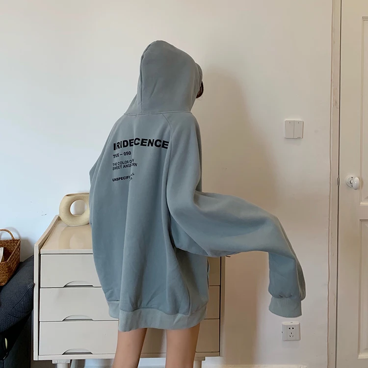 Hoodies Women With Hat Pullover Letters Medium-long Style Warm Thicker Korean Style Students Womens All-match Outfit Top Modern
Hoodies Women With Hat Pullover Letters Medium-long Style Warm Thicker Korean Style Students Womens All-match Outfit Top Modern