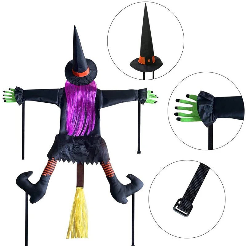 Halloween new witch doll Crashing Witch Into Tree Halloween Decoration Door Porch Tree Decoration
Halloween new witch doll Crashing Witch Into Tree Halloween Decoration Door Porch Tree Decoration