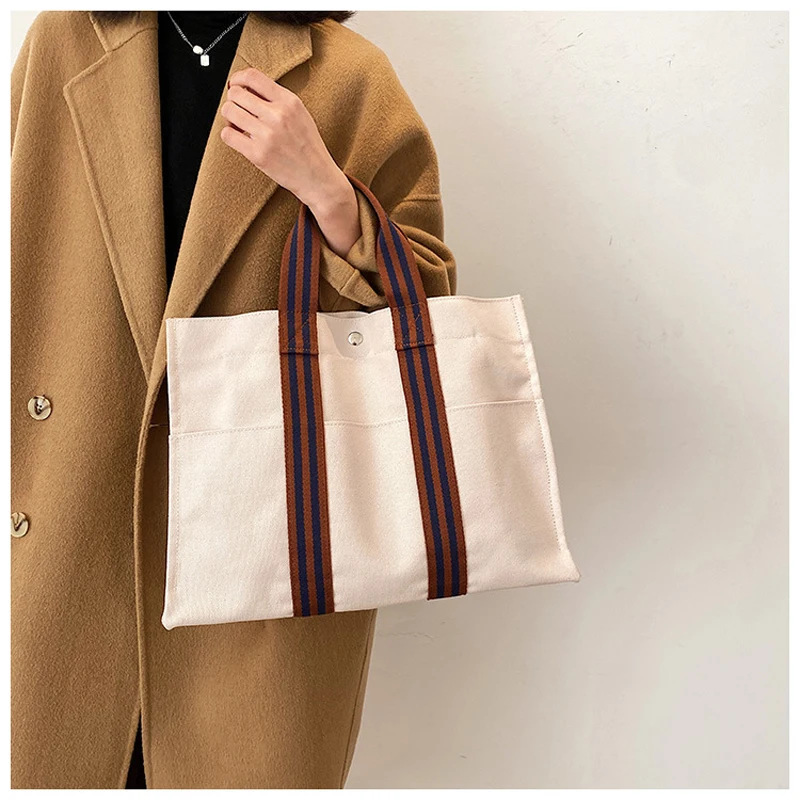 Canvas Shopper Bag Striped Prints Beach Bags Tote Women Ladies Girls Shoulder bag Casual Shopping Handbag
Canvas Shopper Bag Striped Prints Beach Bags Tote Women Ladies Girls Shoulder bag Casual Shopping Handbag