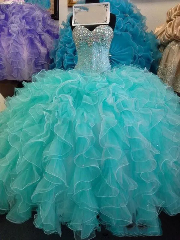 Ball Gown Lush Dress Glittering Sequins Crystal Blue Quinceanera Dresses 2021 New Real Image Sweetheart Lace up Sweet 16 Years P
Ball Gown Lush Dress Glittering Sequins Crystal Blue Quinceanera Dresses 2021 New Real Image Sweetheart Lace up Sweet 16 Years P