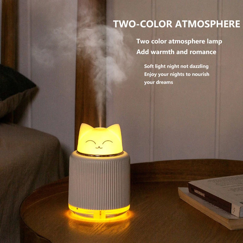 300ML USB Portable Air Humidifier Ultrasonic Aroma Oil Essential Diffuser LED Light Cute Cat Bear Mist Maker Home Car Fogger
300ML USB Portable Air Humidifier Ultrasonic Aroma Oil Essential Diffuser LED Light Cute Cat Bear Mist Maker Home Car Fogger
