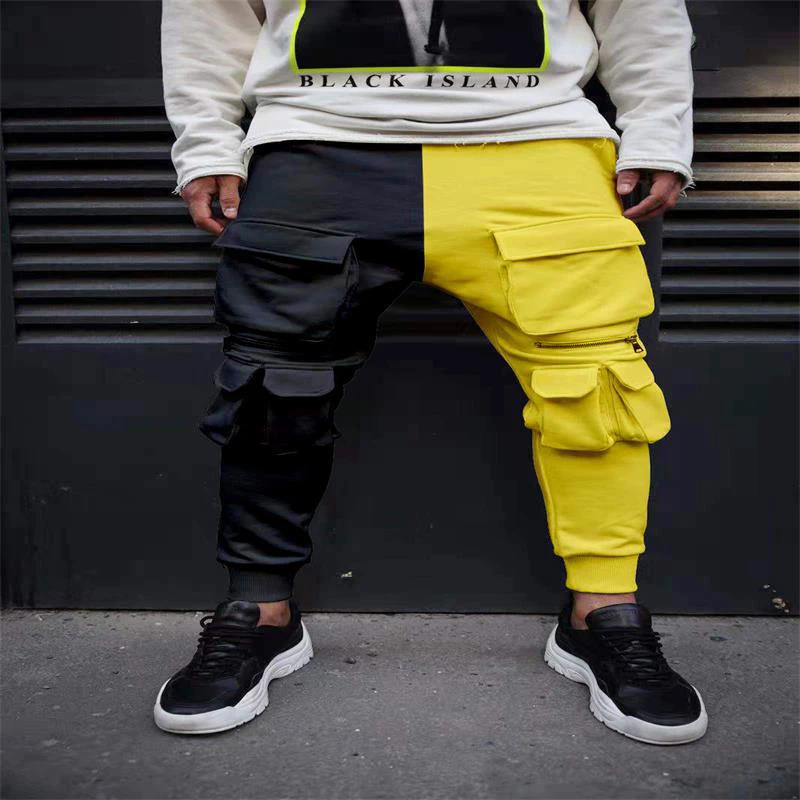 Male Casual Elastic Waist Cargo Pants Winter Men Sports Slim Trousers Sweatpants Autumn Fashion Patchwork Pockets Pencil Pants
Male Casual Elastic Waist Cargo Pants Winter Men Sports Slim Trousers Sweatpants Autumn Fashion Patchwork Pockets Pencil Pants