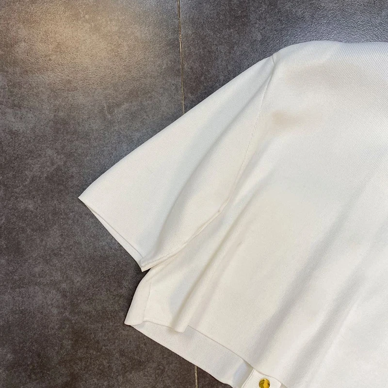 SISPELL Patchwork Gold Buttons Shirts For Female Lapel Collar Short Sleeve High Waist Slimming Women's Casual Blouse Fashion New
SISPELL Patchwork Gold Buttons Shirts For Female Lapel Collar Short Sleeve High Waist Slimming Women's Casual Blouse Fashion New