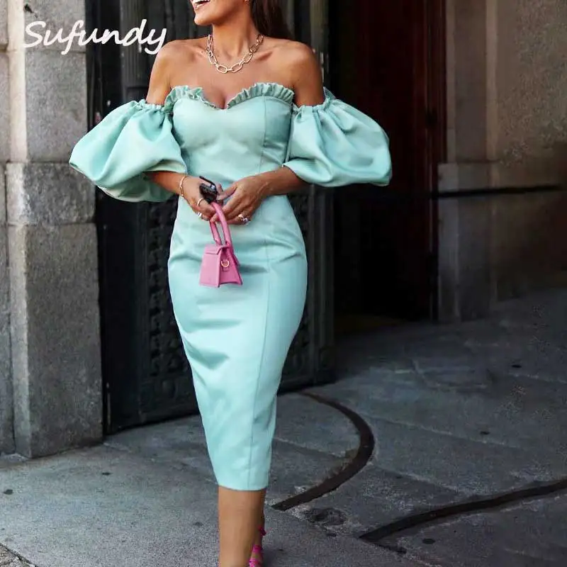 Sufundy Retro Midi Party Dress For Women Summer Sexy Lady Square Collar Puff Sleeve Dress 2021 New Vintage Holiday Dress Vestido
Sufundy Retro Midi Party Dress For Women Summer Sexy Lady Square Collar Puff Sleeve Dress 2021 New Vintage Holiday Dress Vestido