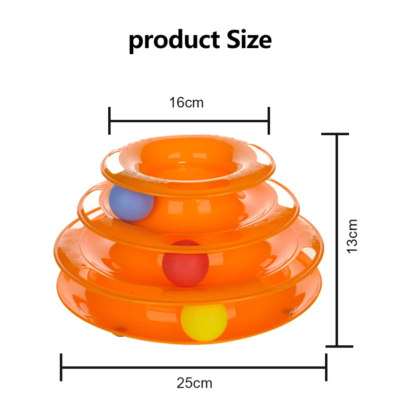 Pets Interactive Toys Cats Three-tier Turntable Pet Intellectual Track Tower Funny Cat Toy Training Ball Toys Pet Supplies
Pets Interactive Toys Cats Three-tier Turntable Pet Intellectual Track Tower Funny Cat Toy Training Ball Toys Pet Supplies