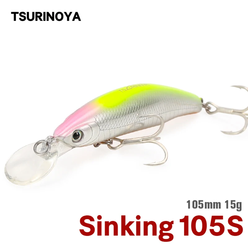 TSURINOYA DW13 Minnow Hard Bait 10.5cm 15g Carp Fishing Lure Diving Depth 2.5m Sinking Minnow Bait Saltwater Freshwater Pesca
TSURINOYA DW13 Minnow Hard Bait 10.5cm 15g Carp Fishing Lure Diving Depth 2.5m Sinking Minnow Bait Saltwater Freshwater Pesca