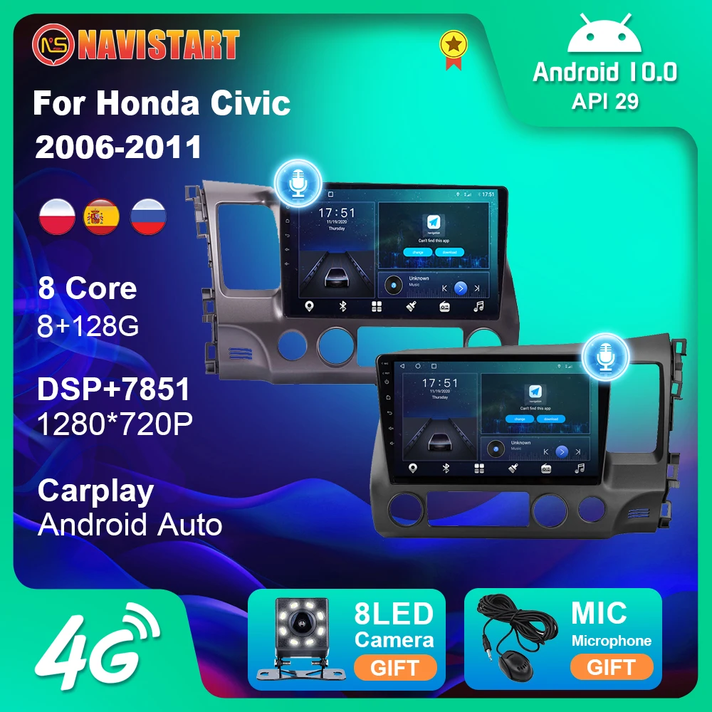 Car Radio For Honda Civic 2006-2011 Auto Multimedia Video Player Android GPS Navigation Camera For Left Right Steering Wheel
Car Radio For Honda Civic 2006-2011 Auto Multimedia Video Player Android GPS Navigation Camera For Left Right Steering Wheel