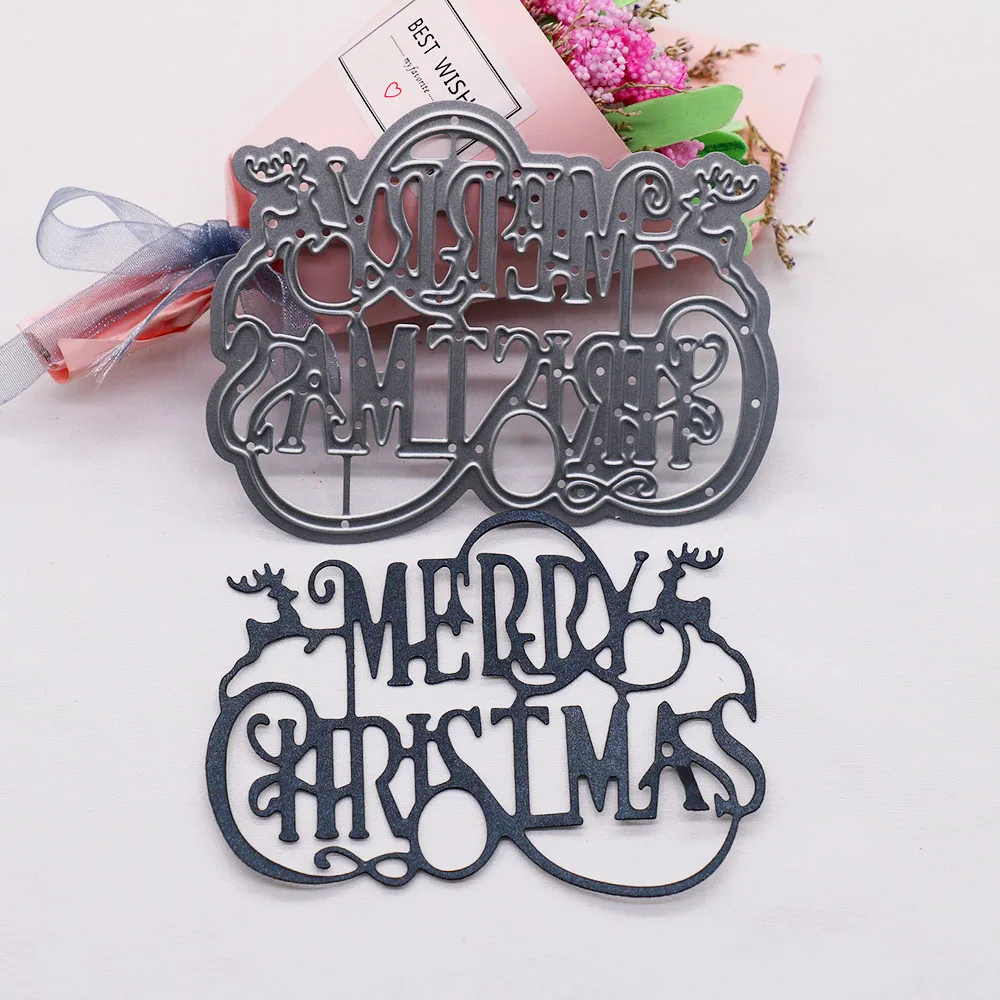 Merry Christmas Die Cuts DIY Scrapbooking Paper Card Album Decorative Embossing Crafts Metal Cutting Stencil Dies And Stamps
Merry Christmas Die Cuts DIY Scrapbooking Paper Card Album Decorative Embossing Crafts Metal Cutting Stencil Dies And Stamps