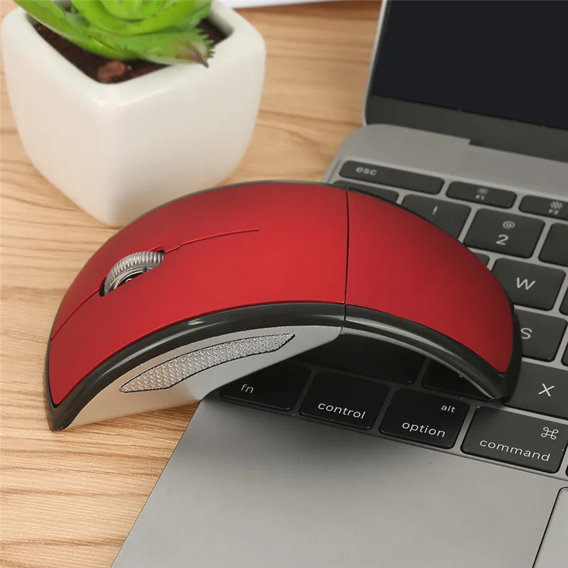 Portable Foldable Wireless Computer Mouse Arc Touch 2.4G Slim Optical Gaming Folding Mause With USB Receiver For PC Laptop
Portable Foldable Wireless Computer Mouse Arc Touch 2.4G Slim Optical Gaming Folding Mause With USB Receiver For PC Laptop