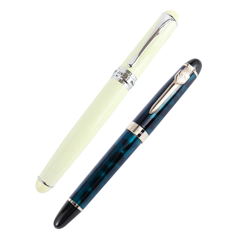 Перьевая ручка Jinhao 2 шт.: 1 шт. элегантная белая ручка для каллиграфии X750 и 1 шт. зеленая перьевая ручка 450-A Iridium для студентов 0.
Перьевая ручка Jinhao 2 шт.: 1 шт. элегантная белая ручка для каллиграфии X750 и 1 шт. зеленая перьевая ручка 450-A Iridium для студентов 0.