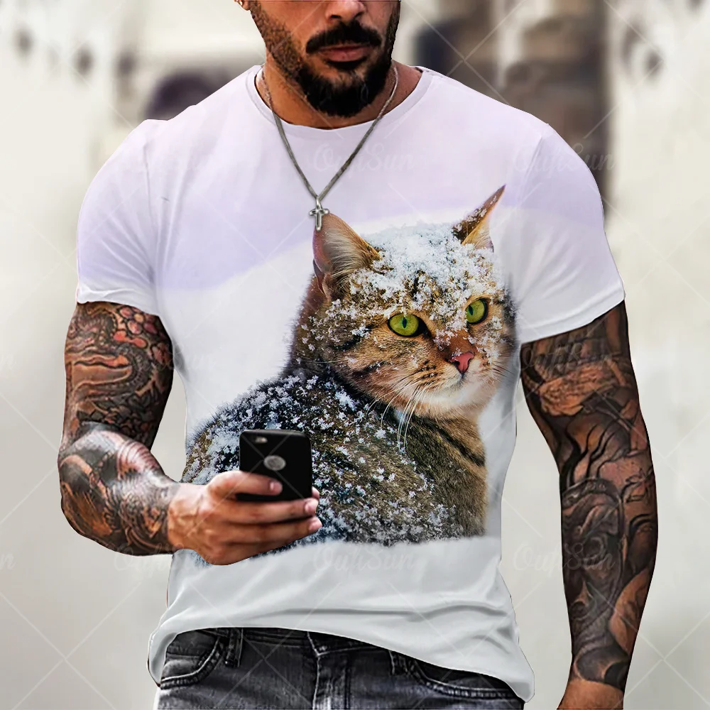 Kawaii Cat Print Summer T Shirt Men Women Animal Pattern Casual Short Sleeve Tees Oversized Daily T-shirts Unisex XXS- 6XL
Kawaii Cat Print Summer T Shirt Men Women Animal Pattern Casual Short Sleeve Tees Oversized Daily T-shirts Unisex XXS- 6XL