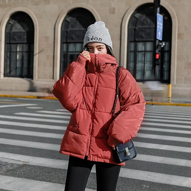 FTLZZ New Winter Elegant Women Warm Jacket Outwear Casual Loose Short Overcoat Hooded Thick Solid Cotton Coat 
FTLZZ New Winter Elegant Women Warm Jacket Outwear Casual Loose Short Overcoat Hooded Thick Solid Cotton Coat