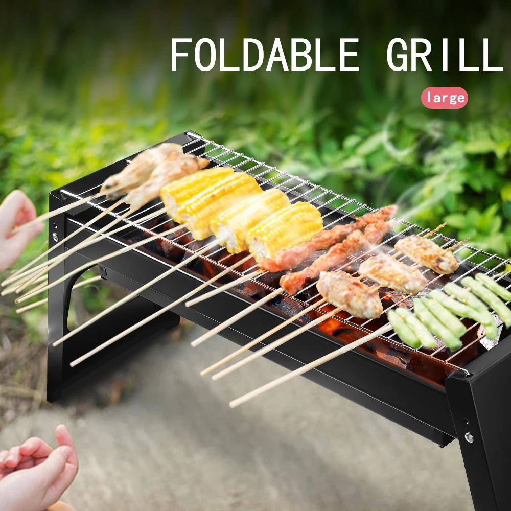 Charcoal Grill Portable Grill BBQ Smoker Lid Folding Tabletop Grill Camping Patio Backyard Outdoor Cooking Save Space
Charcoal Grill Portable Grill BBQ Smoker Lid Folding Tabletop Grill Camping Patio Backyard Outdoor Cooking Save Space