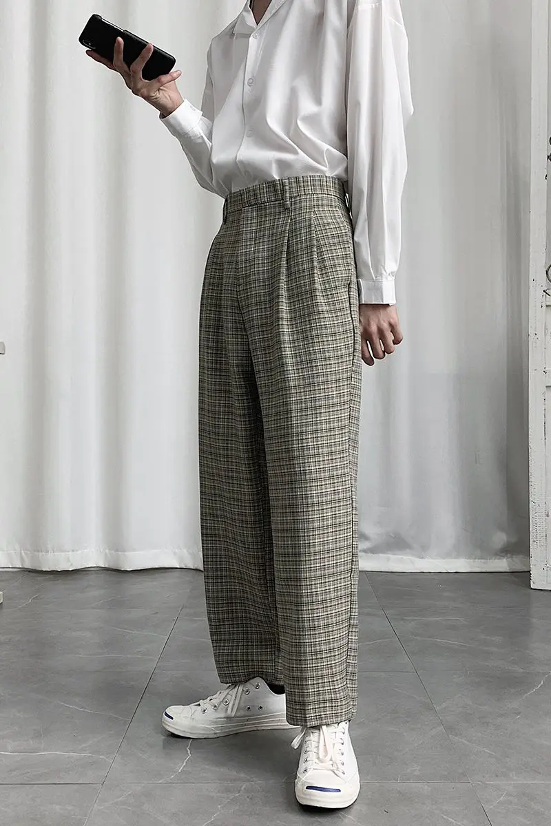 2020 Spring And Autumn New Retro Pop Classic Houndstooth Thin Section Loose Trousers Fashion Casual Trousers Beige S-XL
2020 Spring And Autumn New Retro Pop Classic Houndstooth Thin Section Loose Trousers Fashion Casual Trousers Beige S-XL
