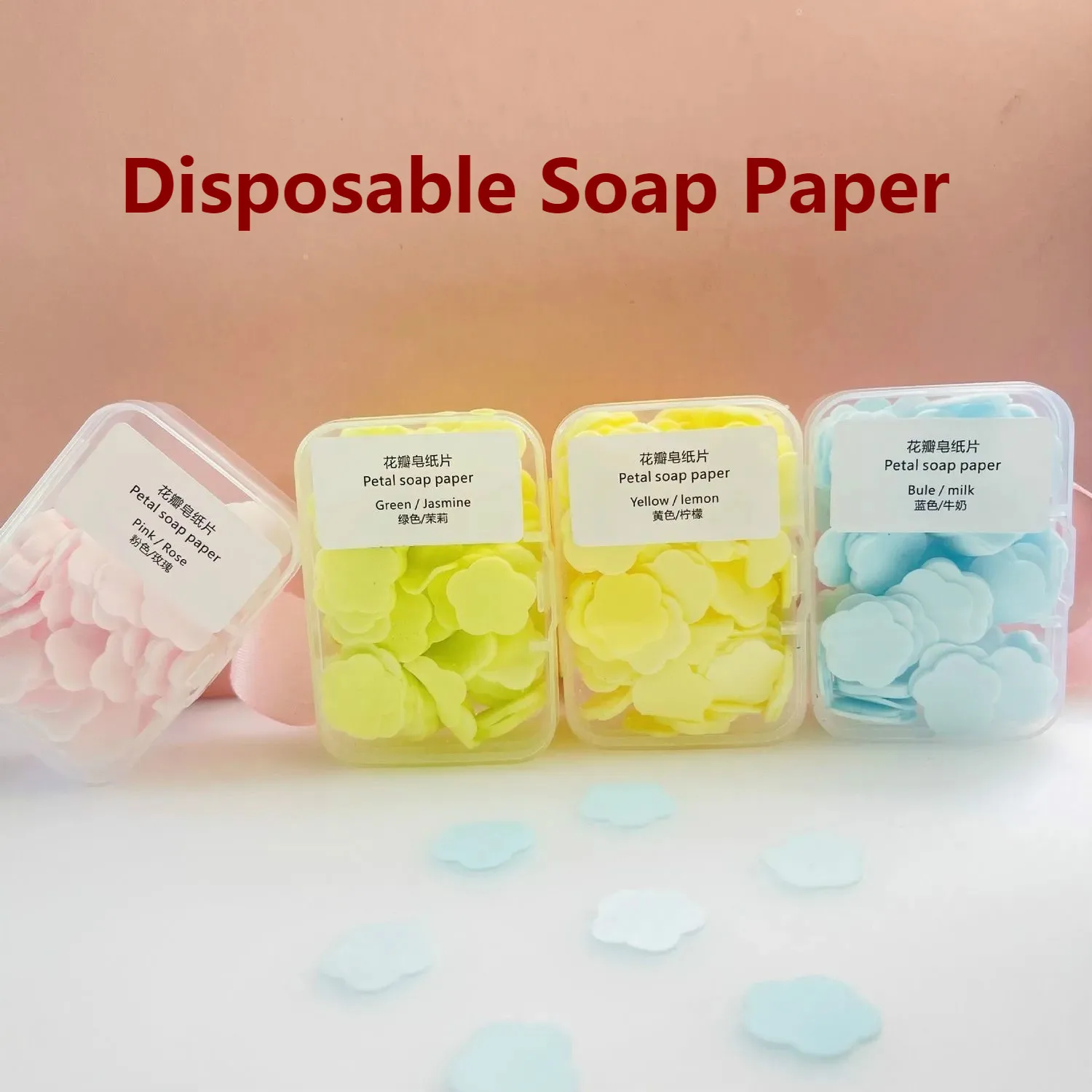 4/5pcs Soap Paper Travel Washing Hand Bath Clean Scented Slice Sheets Disposable Disinfecting Soaps Foaming Scented Slice Sheets 
4/5pcs Soap Paper Travel Washing Hand Bath Clean Scented Slice Sheets Disposable Disinfecting Soaps Foaming Scented Slice Sheets