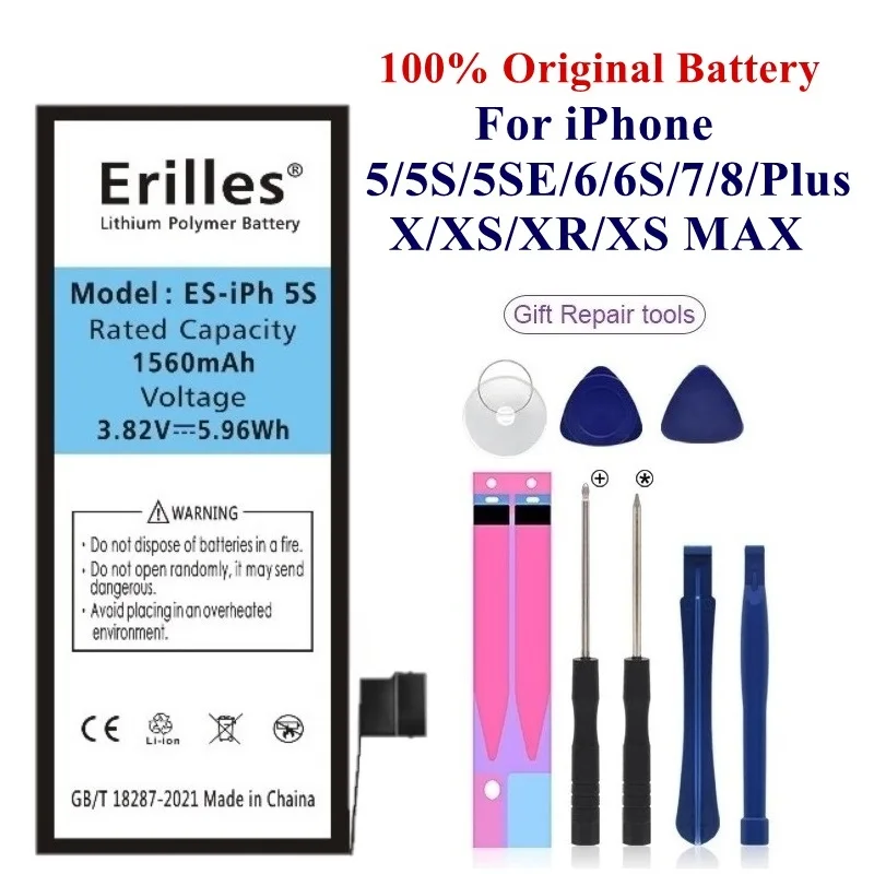 0 cycle Original Battery For iPhone 5S 5 SE 6 6S 8 7 plus Bateria High Capacity Replacement Batterie For iPhone x xsmax xr xs 
0 cycle Original Battery For iPhone 5S 5 SE 6 6S 8 7 plus Bateria High Capacity Replacement Batterie For iPhone x xsmax xr xs