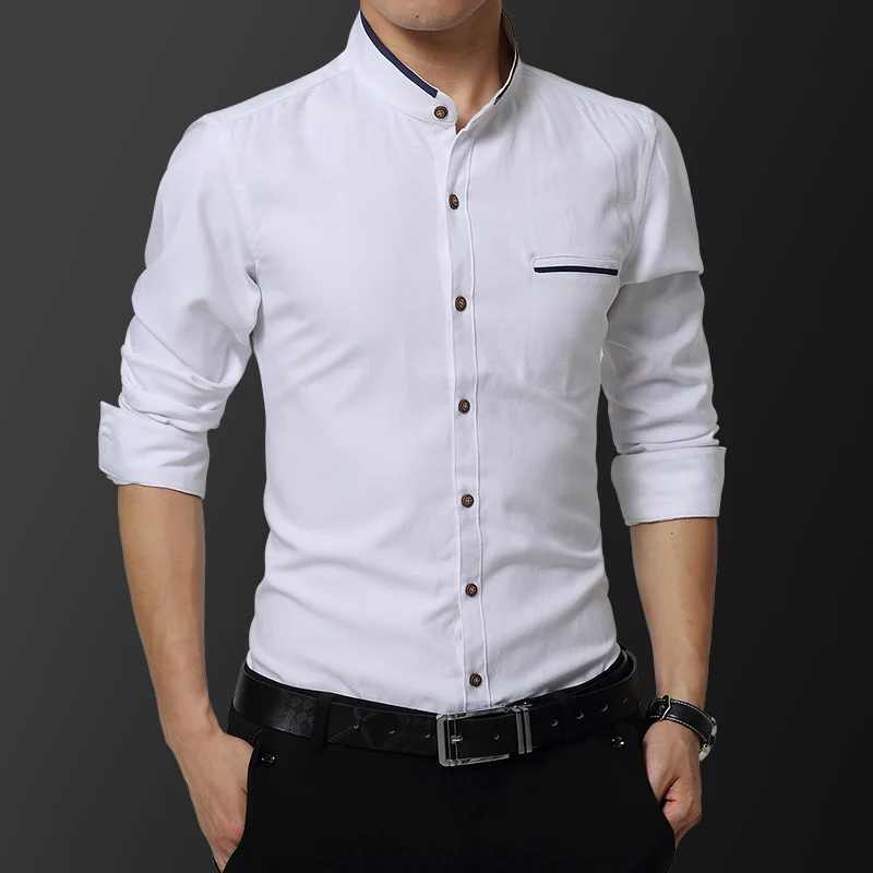 Men's Long Sleeve Oxford Casual Shirt Stand Collar Regular-fit Button-down White Gray Shirts 4XL 5XL
Men's Long Sleeve Oxford Casual Shirt Stand Collar Regular-fit Button-down White Gray Shirts 4XL 5XL