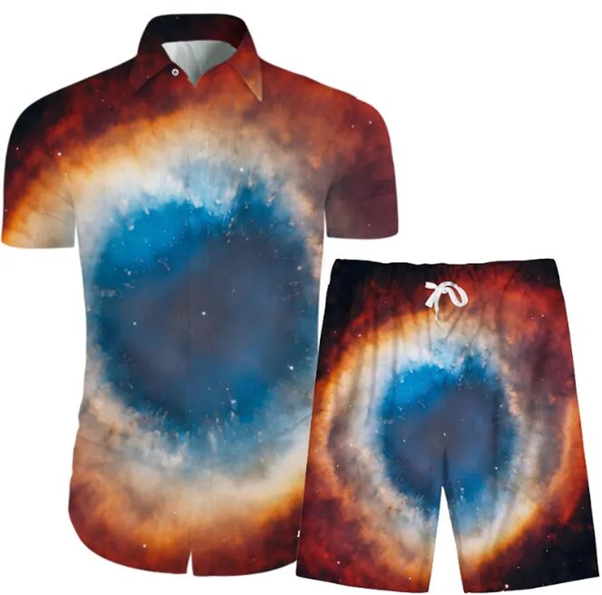 KISSQIQI Men Starry Sky Short Shirt Suits 3D Printed Fashion Male Summer Suits Men's Creative Short Sleeve Shirt Suits
KISSQIQI Men Starry Sky Short Shirt Suits 3D Printed Fashion Male Summer Suits Men's Creative Short Sleeve Shirt Suits