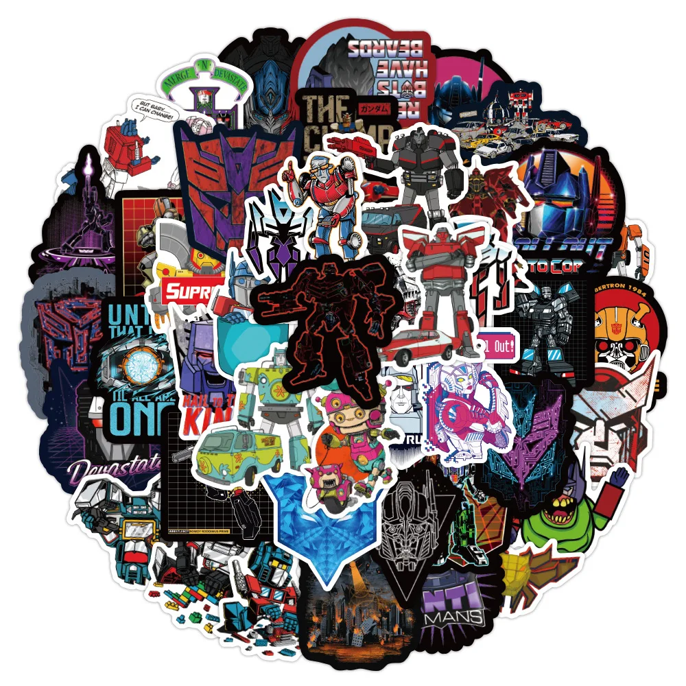 50 шт. стикеры Trans-formers для чехла на колесиках скейтборда телефона индивидуальные водонепроницаемые стикеры 2021 
50 шт. стикеры Trans-formers для чехла на колесиках скейтборда телефона индивидуальные водонепроницаемые стикеры 2021