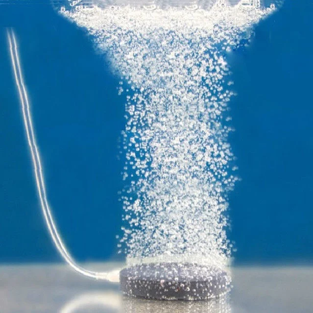 Круглый воздушный насос для аквариума керамический распылитель кислорода